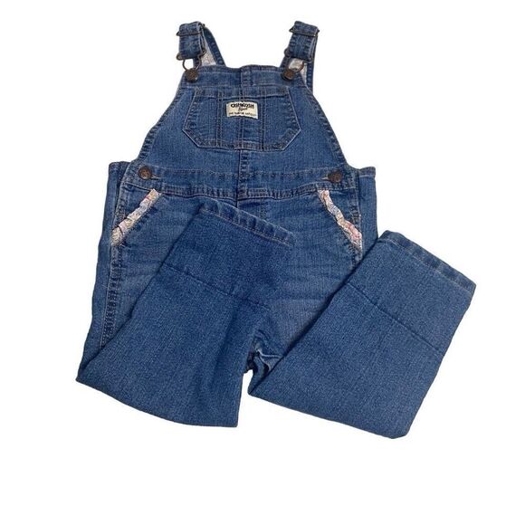 OSHKOSH B’GOSH Girl’s Overalls 18 Months Blue - Picture 4 of 12